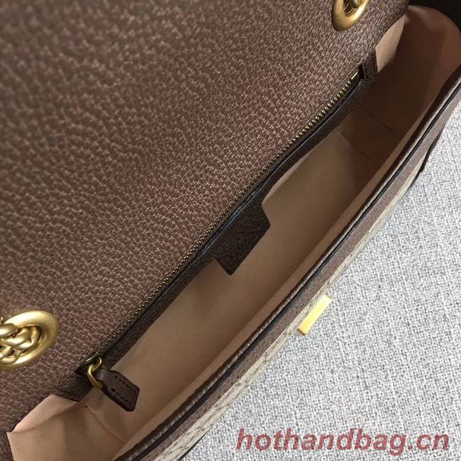 Gucci Ophidia GG Supreme small shoulder bag 443497 brown