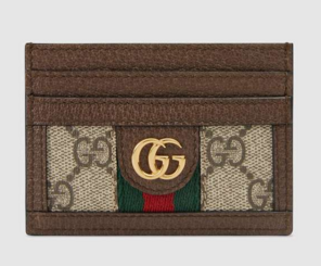 Gucci Ophidia GG card case 523159 brown