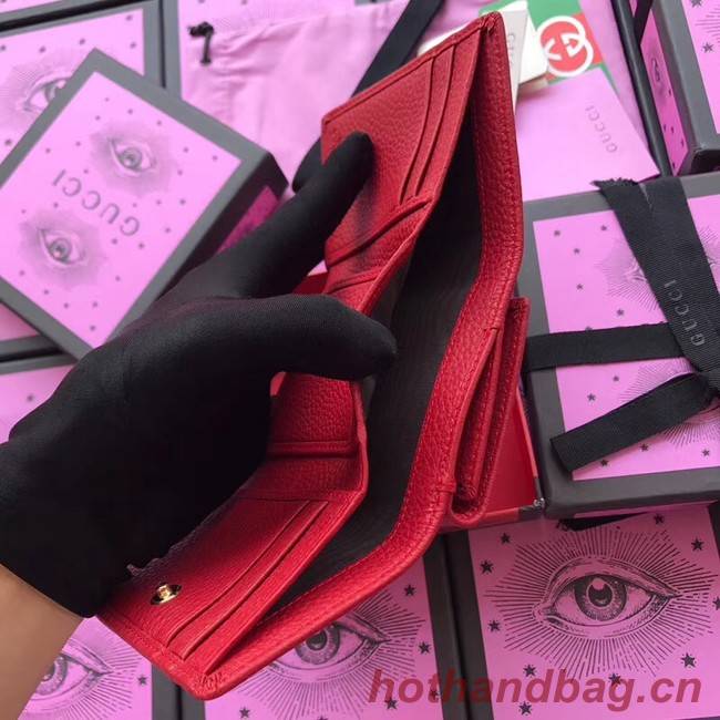 Gucci GG Marmont card case 474746 red