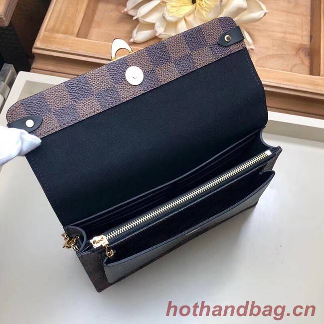 Louis Vuitton original VAVIN CHAIN WALLET N60237 black