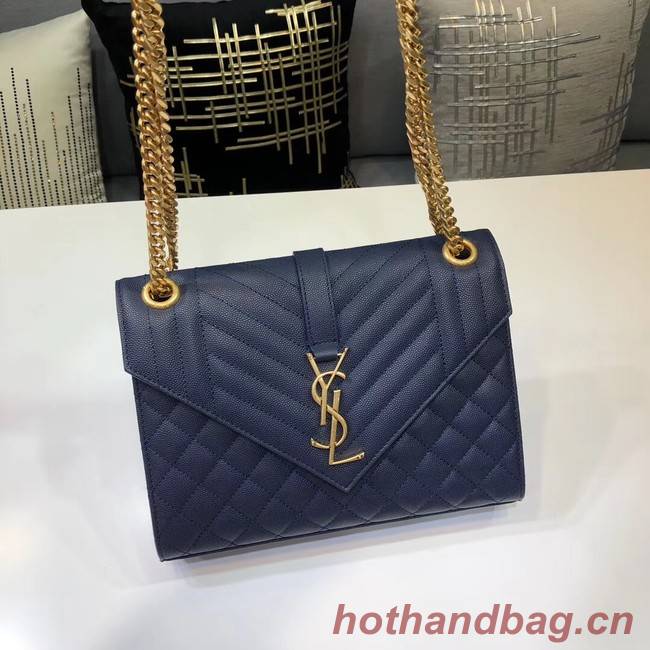 SAINT LAURENT Medium satchel 487206 dark blue