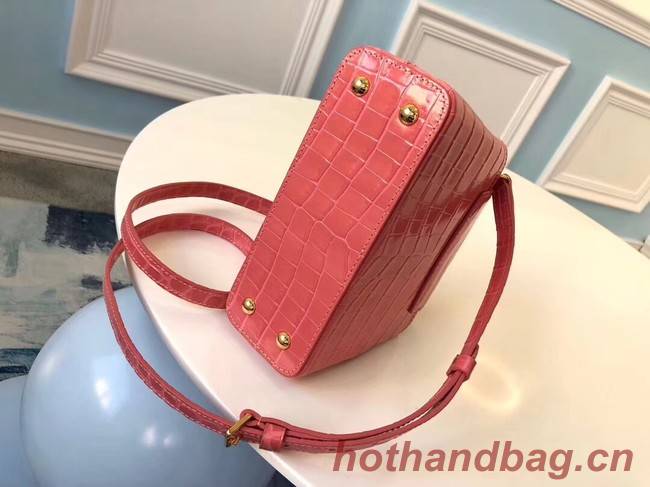 Louis vuitton original crocodile CAPUCINES PM M94587 pink