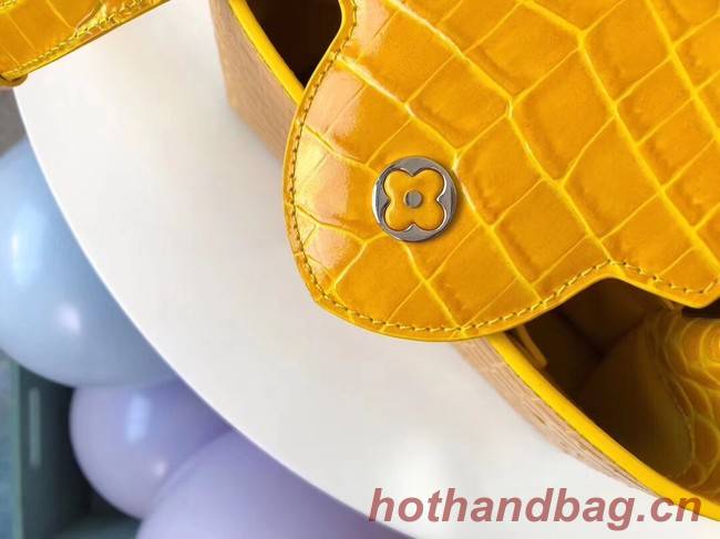 Louis vuitton original crocodile CAPUCINES PM M94587 yellow