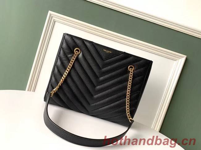 SAINT LAURENT leather shoulder bag 392742 black