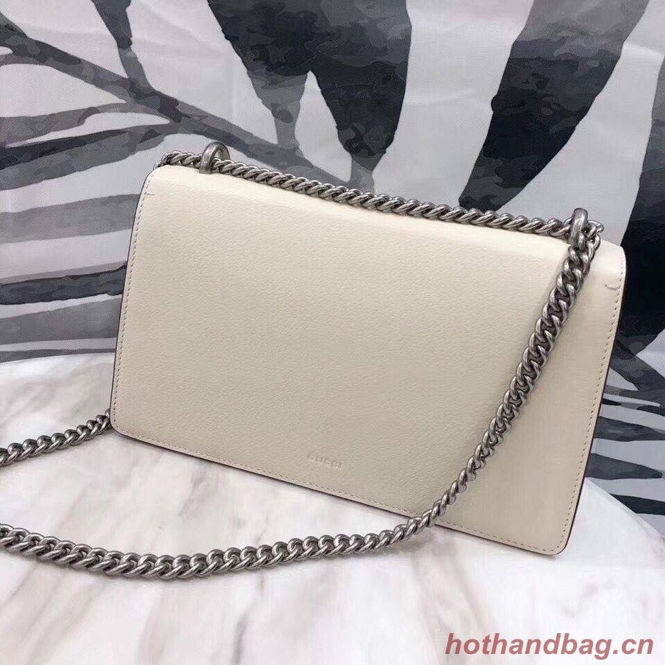 Gucci Dionysus Blooms Leather Shoulder Bag 400249 White