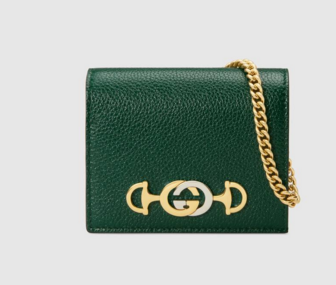 Gucci Zumi Card Holder 570660 green