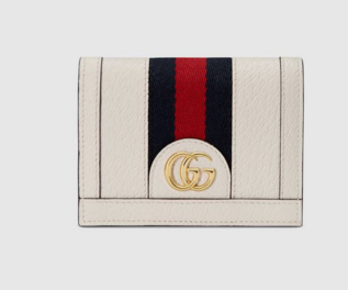 Gucci Ophidia leather wallet 523155 white