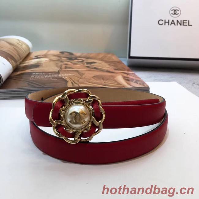 Chanel Calf Leather Belt Wide with 20mm 56610