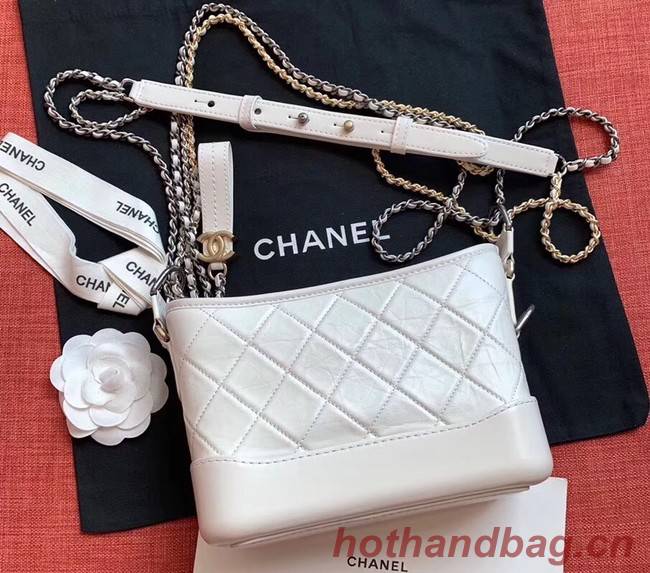 Chanel gabrielle small hobo bag A91810 white