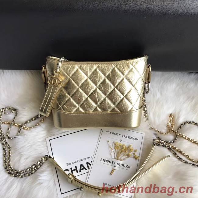 CHANEL GABRIELLE Original Small Hobo Bag A91810 Gold