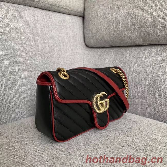 Gucci GG Marmont small shoulder bag 443497 black