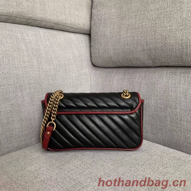 Gucci GG Marmont small shoulder bag 443497 black