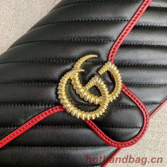 Gucci GG Marmont small shoulder bag 443497 black