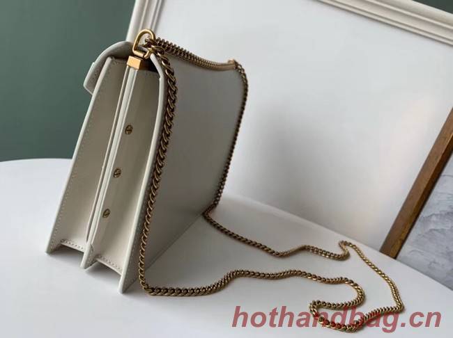 SAINT LAURENT Cassandra leather shoulder bag 532750 white