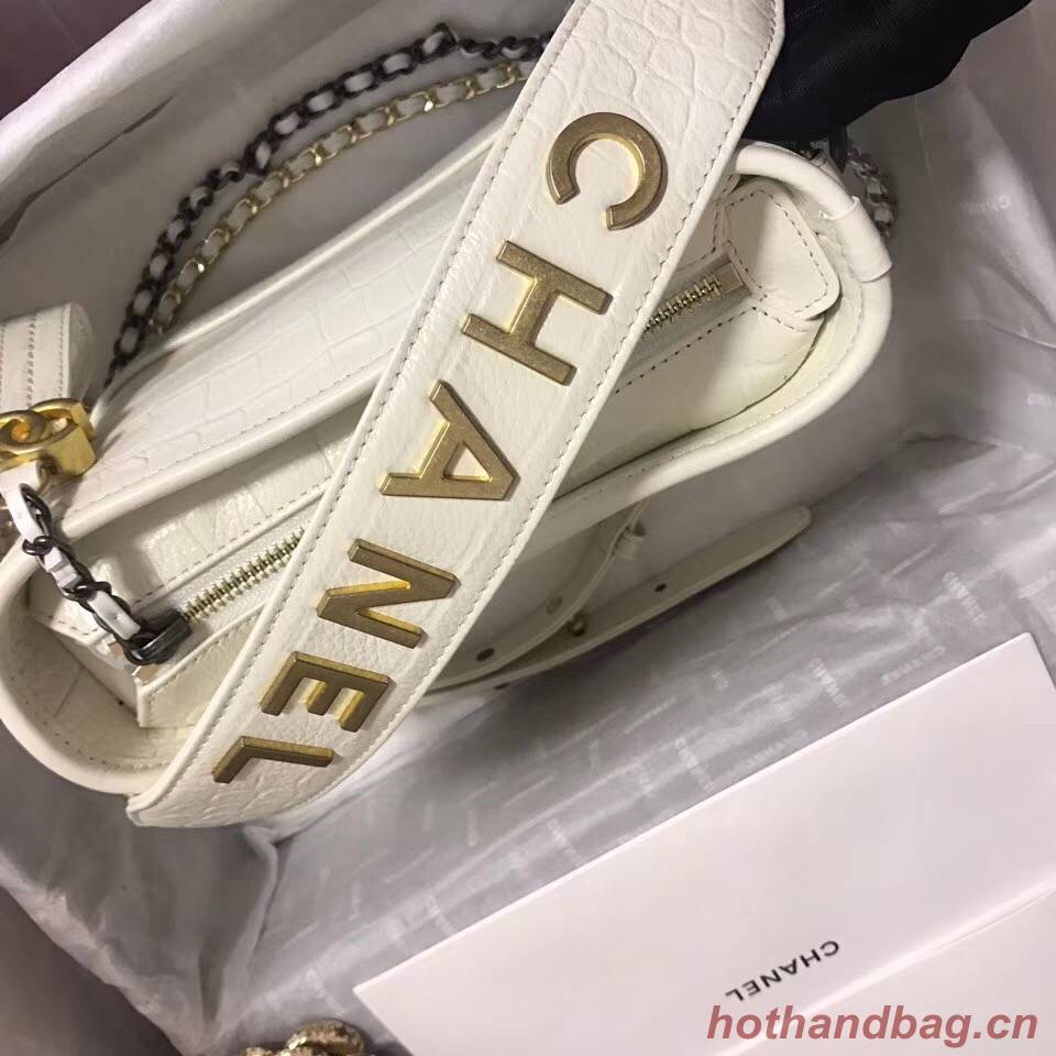 Chanel gabrielle small hobo bag A91810 white