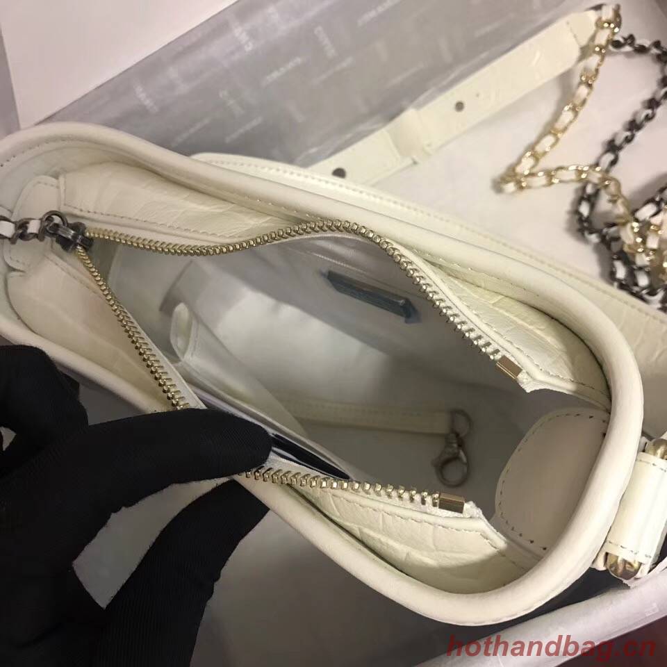 Chanel gabrielle small hobo bag A91810 white