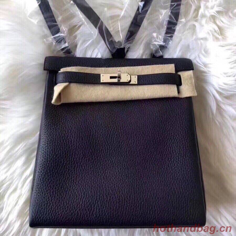 Hermes Kelly Ado Backpack H2398 Black