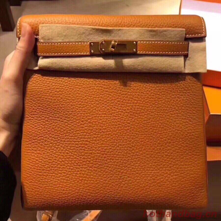 Hermes Kelly Ado Backpack H2398 Orange