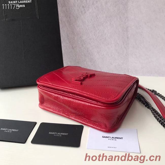 SAINT LAURENT Niki Mini leather shoulder bag 03743 red