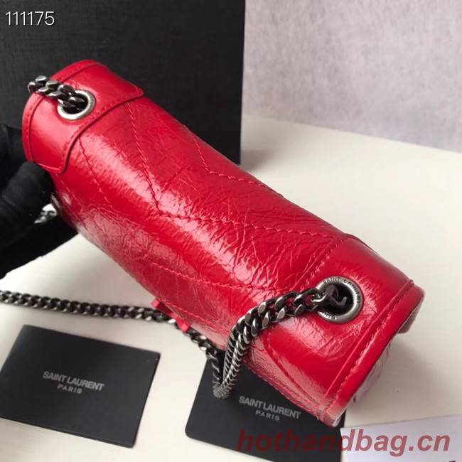 SAINT LAURENT Niki Mini leather shoulder bag 03743 red