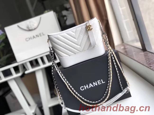 Chanel gabrielle small hobo bag A91810 white