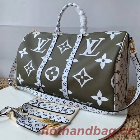 Louis Vuitton Original KEEPALL 50 M44590 Khaki