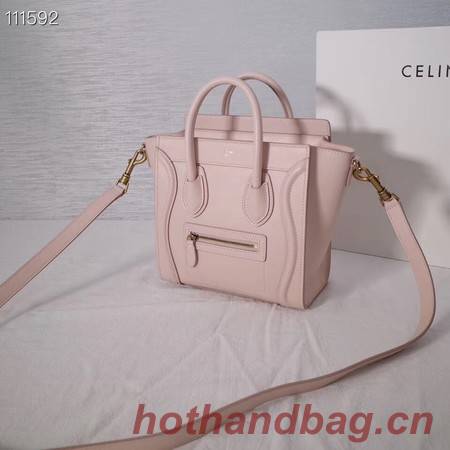 CELINE NANO LUGGAGE BAG IN LAMINATED LAMBSKIN 189244-22