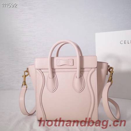 CELINE NANO LUGGAGE BAG IN LAMINATED LAMBSKIN 189244-22