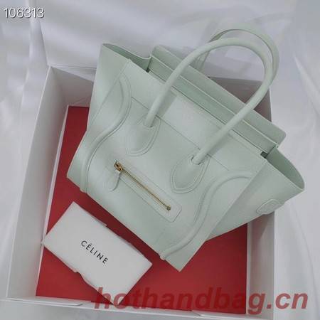 CELINE MICRO LUGGAGE HANDBAG IN LAMINATED LAMBSKIN 167793-20