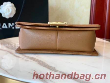 Boy Chanel Flap Bag Original Leather A67086 brown