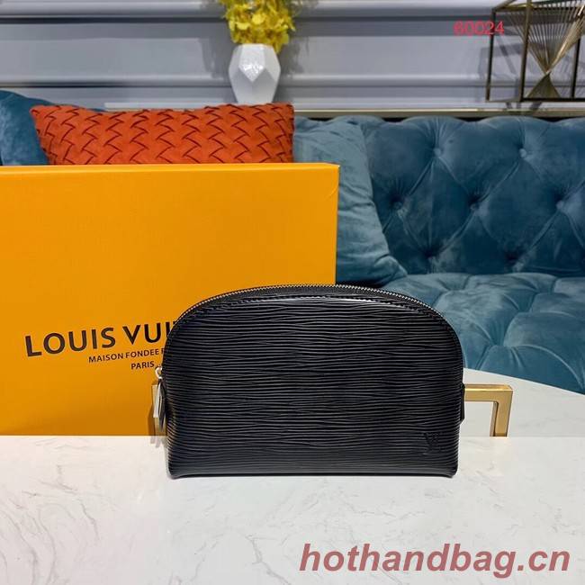 Louis vuitton original Epi Leather COSMETIC POUCH PM M52030 black