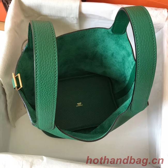 Hermes Picotin Lock PM Bags Original Leather H8688 green