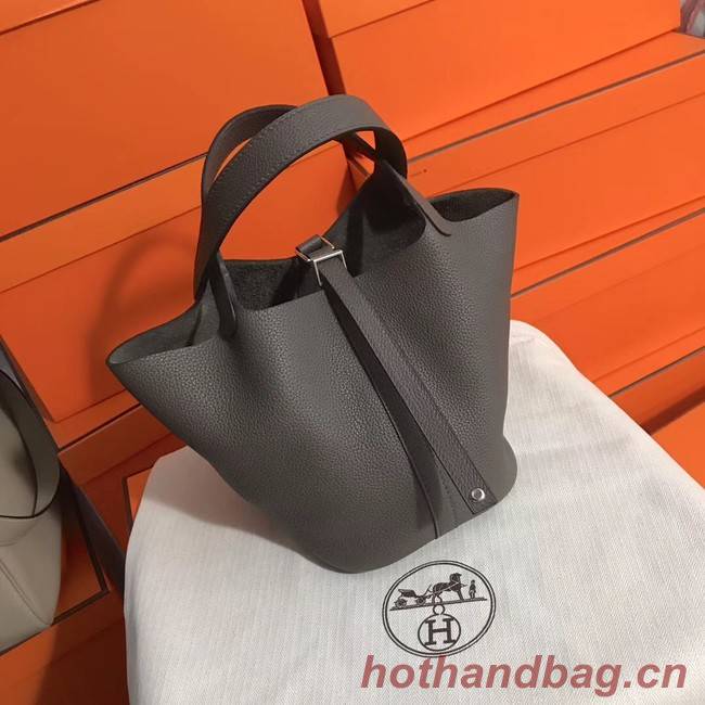 Hermes Picotin Lock PM Bags Original Leather H8688 grey