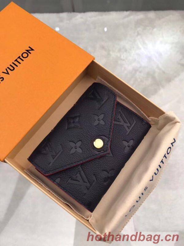 Louis Vuitton Original Monogram Empreinte Wallet M58439 Navy Blue