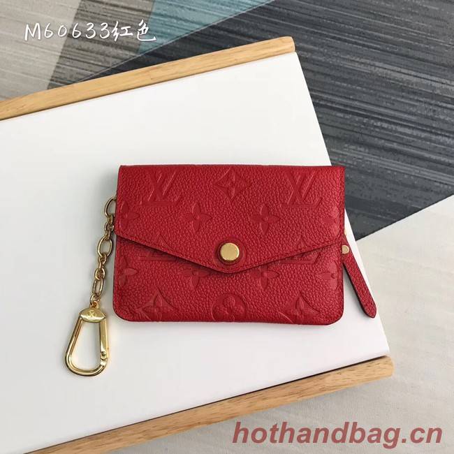 Louis Vuitton card holder N60633 red