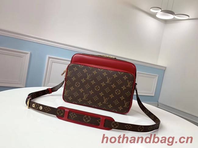 Louis vuitton original monogram canvas Shoulder Bag M51478 red