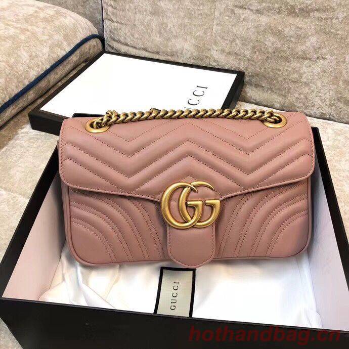 Gucci GG Marmont Original Leather matelasse shoulder bag 443497