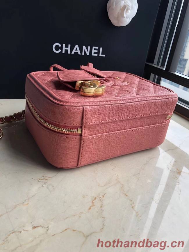 Chanel Original Leather Medium Cosmetic Bag 93443 Pink