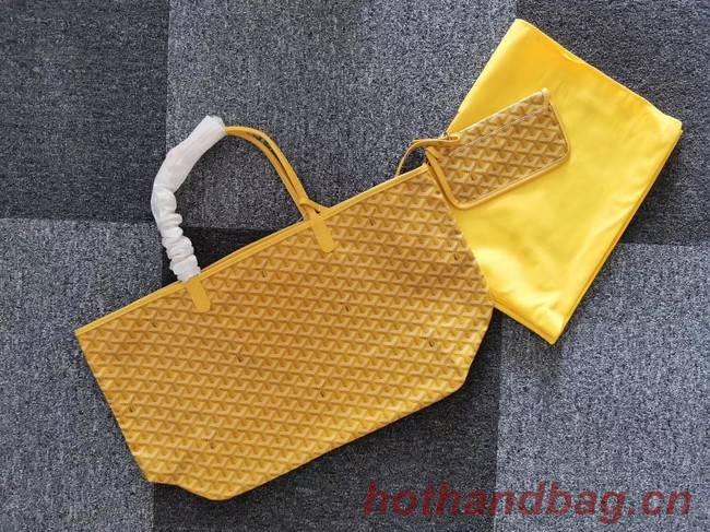 Goyard Calfskin Leather Tote Bag 6783 Yellow