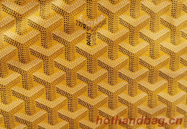 Goyard Calfskin Leather Tote Bag 6783 Yellow