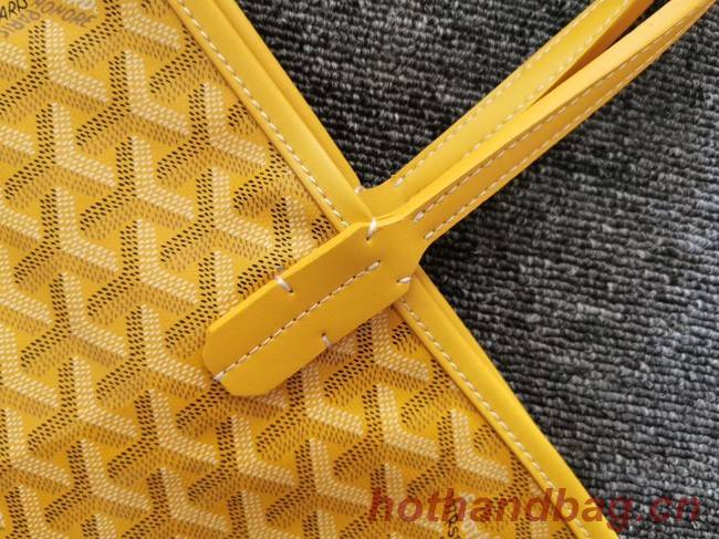 Goyard Calfskin Leather Tote Bag 6783 Yellow