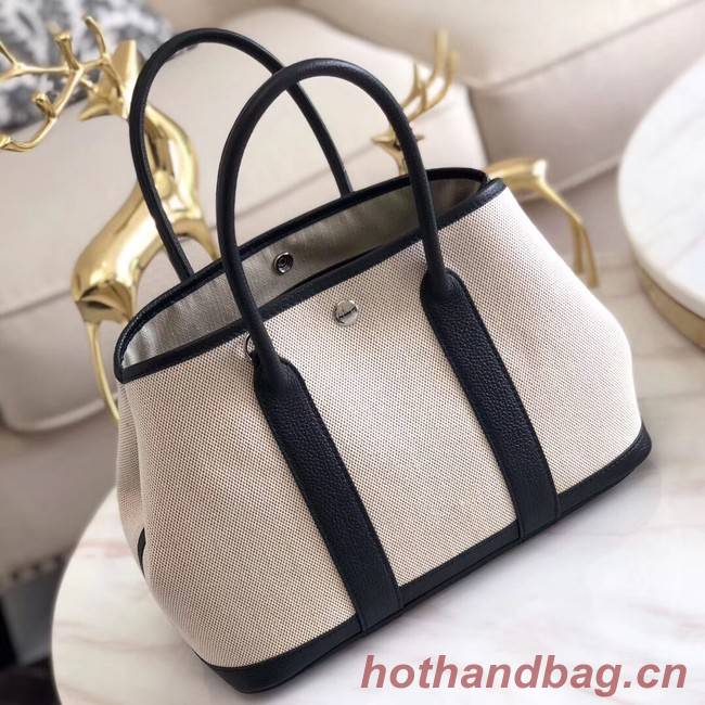 Hermes Garden Party 36cm Tote Bags Original Leather H3698 Black