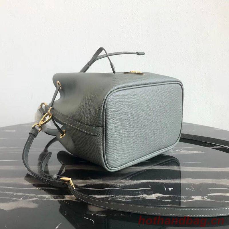 Prada Galleria Saffiano Leather Bag 1BE032 Gray