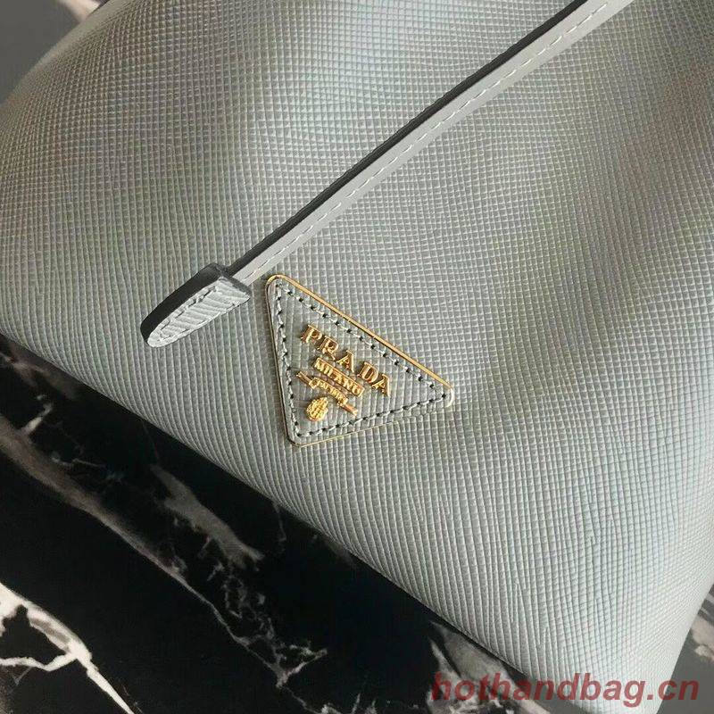 Prada Galleria Saffiano Leather Bag 1BE032 Gray