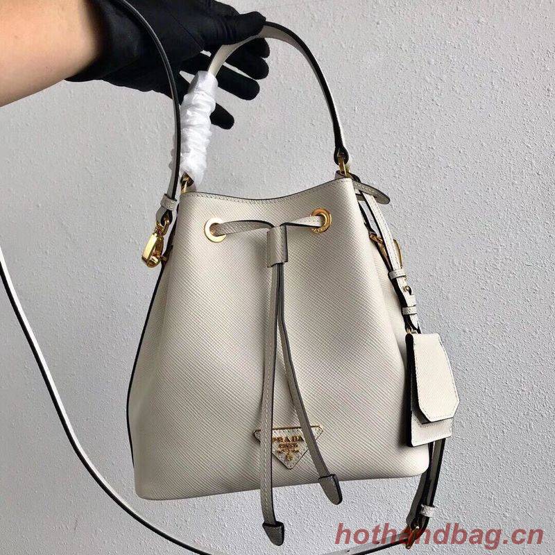 Prada Galleria Saffiano Leather Bag 1BE032 White