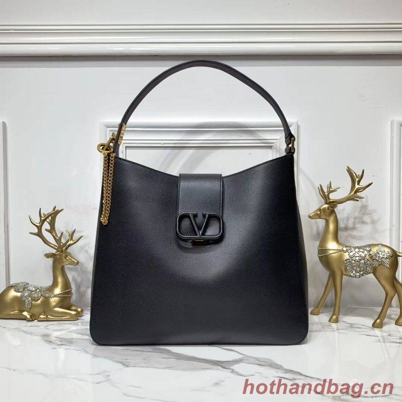 VALENTINO Origianl Palm Leather Bag V5002 Black