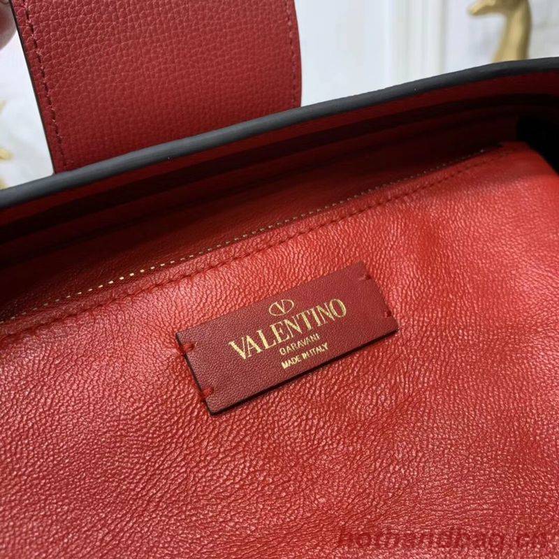 VALENTINO Origianl Palm Leather Bag V5002 Wine