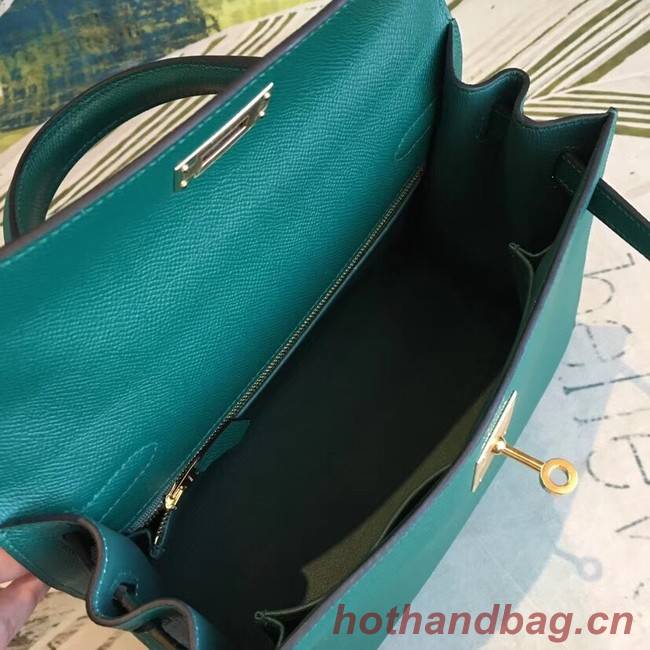 Hermes original Kelly Epsom Leather KL32 green