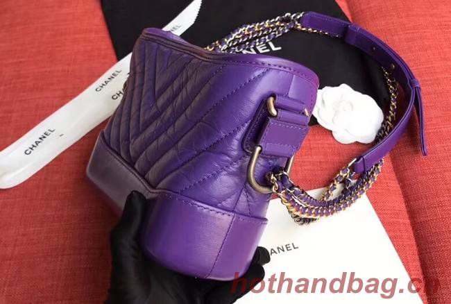 Chanel gabrielle small hobo bag A91810 purple