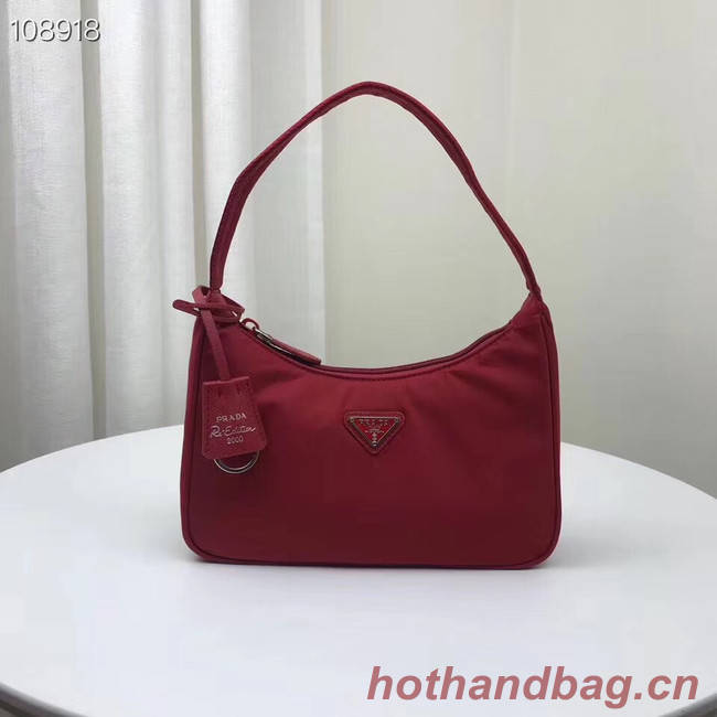 Prada Re-Edition 2000 nylon mini-bag 1NE515 red